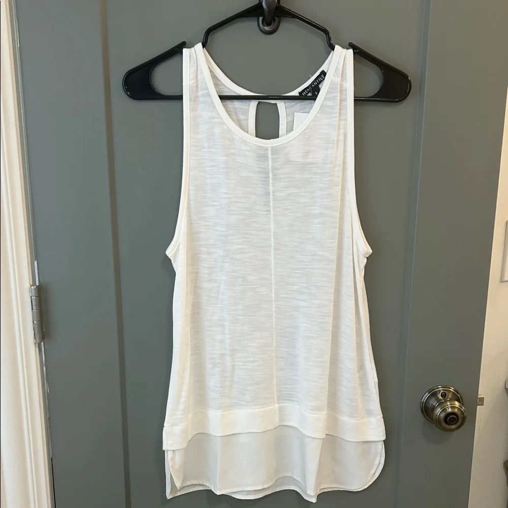 J. Crew White Tank Top New! Size small